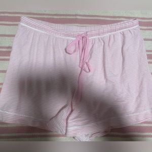 carole hochman large pj shorts pink stripes